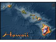 Hawaii Topo Wall Map Hawaii Topo Wall Map