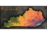 Kentucky Topo Wall Map Kentucky Topo Wall Map
