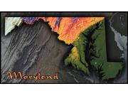 Maryland Topo Wall Map Maryland Topo Wall Map