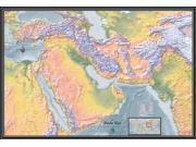 Middle East Physical Wall Map Middle East Physical Wall Map