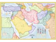 Middle East Political Wall Map Middle East Political Wall Map