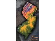 New Jersey Topo Wall Map New Jersey Topo Wall Map