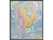 North America Physical Wall Map North America Physical Wall Map