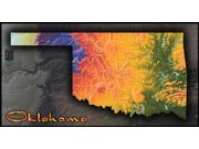 Oklahoma Topo Wall Map Oklahoma Topo Wall Map
