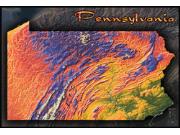Pennsylvania Topo Wall Map Pennsylvania Topo Wall Map