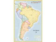 South America Political Wall Map South America Political Wall Map