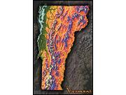 Vermont Topo Wall Map Vermont Topo Wall Map