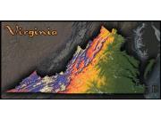 Virginia Topo Wall Map Virginia Topo Wall Map