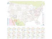 US Baseball Wall Map US Baseball Wall Map