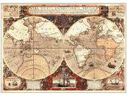 1595 World Antique Wall Map 1595 World Antique Wall Map
