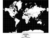 Europe-Centered World Simplified Wall Map Europe-Centered World Simplified Wall Map