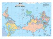Upside Down World Wall Map Upside Down World Wall Map