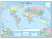 Atlantic Centered World Wall Map Atlantic Centered World Wall Map