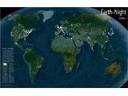 World at Night Wall Map World at Night Wall Map