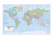 The Political Wall Map Of The World The Political Wall Map Of The World