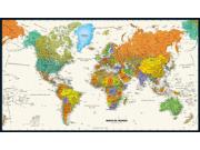 Contemporary World Wall Map in Spanish Contemporary World Wall Map in Spanish