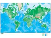 Europe Centered Physical Mercator Wall Map Europe Centered Physical Mercator Wall Map