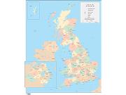 United Kingdom Wall Map
