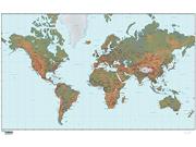 World Relief Wall Map World Relief Wall Map