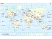 World Air Routes Wall Map World Air Routes Wall Map
