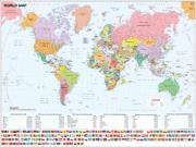 World with Flags Wall Map World with Flags Wall Map