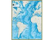 Atlantic Ocean Floor Wall Map Atlantic Ocean Floor Wall Map