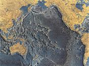 Pacific Ocean Floor 1969 Wall Map Pacific Ocean Floor 1969 Wall Map