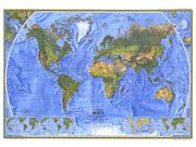 The Physical World 1975 Wall Map The Physical World 1975 Wall Map