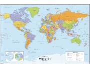 World Deluxe Political Wall Map World Deluxe Political Wall Map