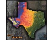 Texas Topo Wall Map Texas Topo Wall Map