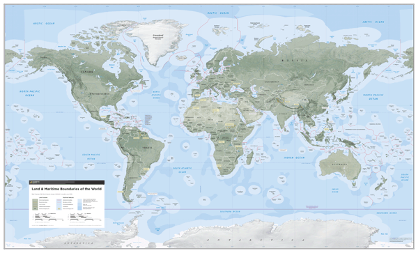 Sovereign Limits And Boundaries Wall Map By Equator Maps Mapsales