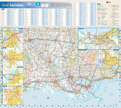 Louisiana Wall Map by GeoNova