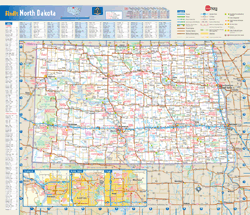 North Dakota Wall Map By Geonova Mapsales - vrogue.co