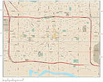Phoenix Downtown Area Map