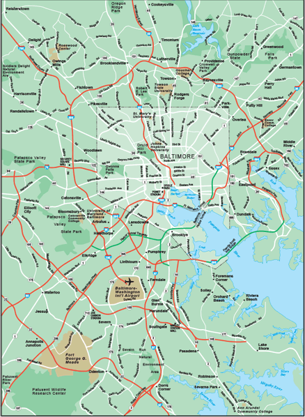 Baltimore Metro Area Map Baltimore Metro Area Wall Map By Map Resources - Mapsales