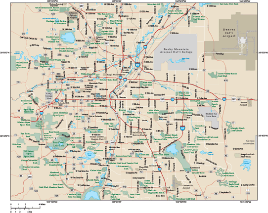 Denver Metro Wall Map by Map Resources - MapSales