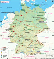 Wall Maps of Germany - MapSales. Get the Country Wall Maps You Need!
