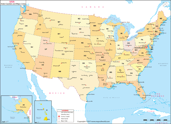 us map with cities