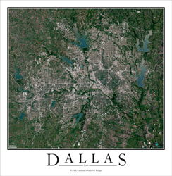 Dallas Wall Map