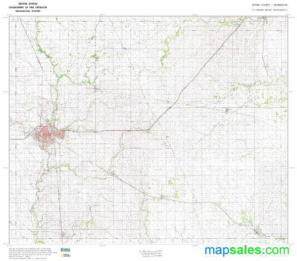 mower-county-mn-zip-code-wall-map-basic-style-by-marketmaps-mapsales