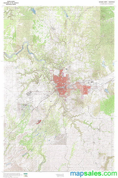 Spokane County Wa Topo Wall Map By Marketmaps Mapsales 2192