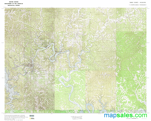 Phelps County Mo Topo Wall Map By Marketmaps Mapsales 4141