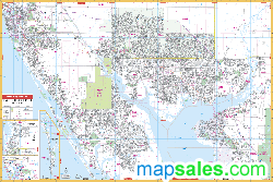 Port Charlotte Wall Map by UniversalMap