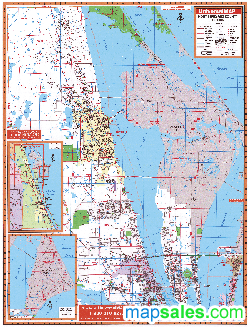 North Brevard County Wall Map by UniversalMap