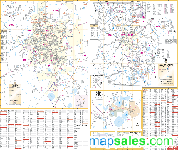 Valdosta GA Wall Map by UniversalMap